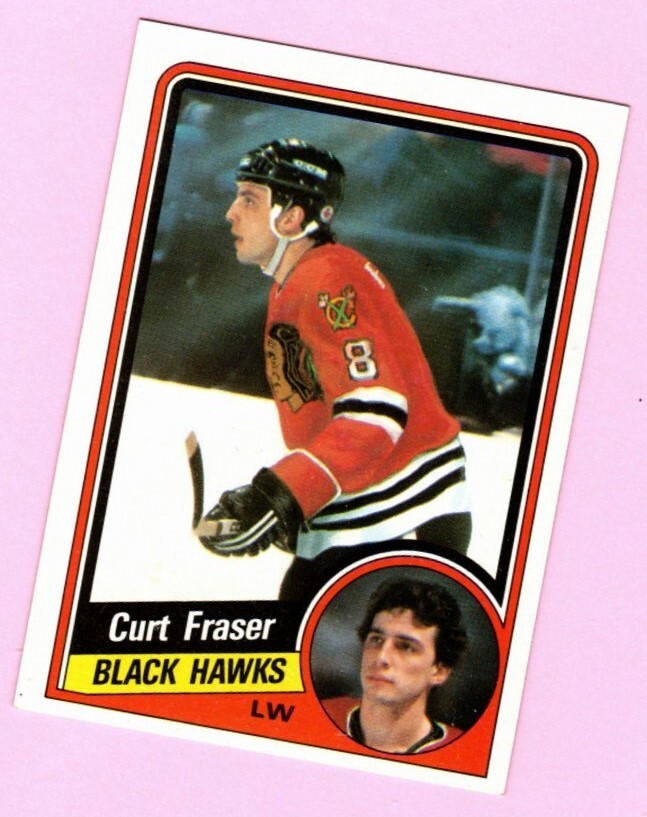 1984-85 Topps Curt Fraser #29 Chicago Blackhawks