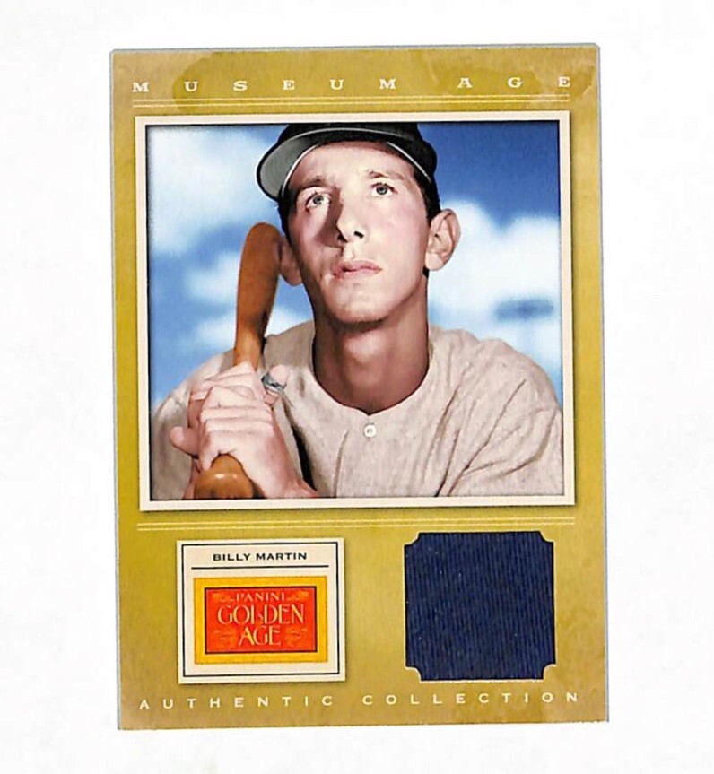 2012 Panini Golden Age Billy Martin Museum Age Jersey Relic Card Yankees HOF