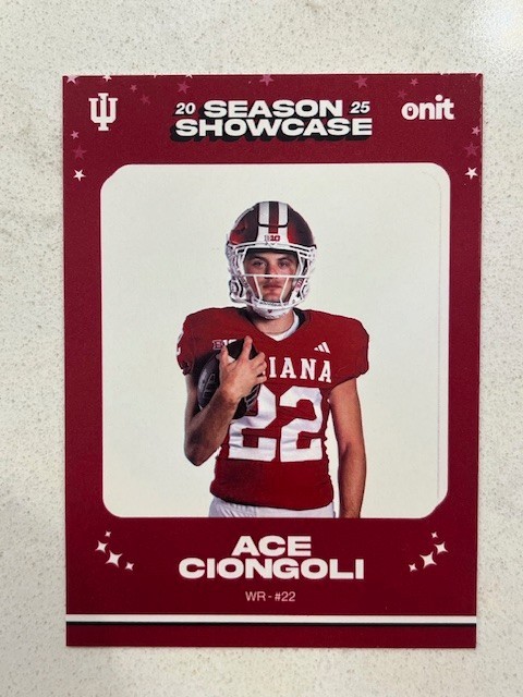 2025 Onit Indiana Hoosiers Football Season Showcase Champions PICK YOUR PLAYER