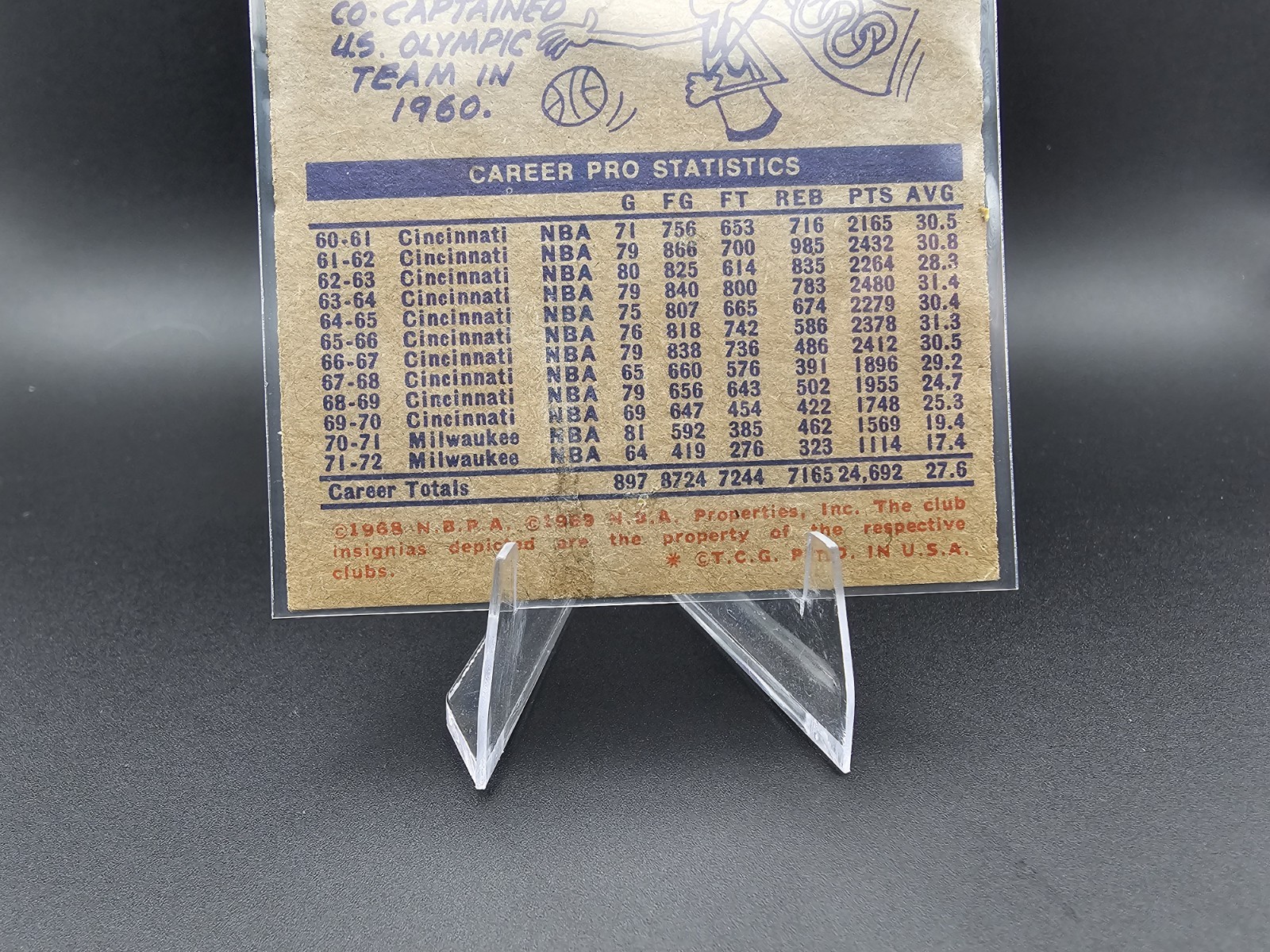 1972-73 Topps – Oscar Robertson #25 Milwaukee Bucks NM