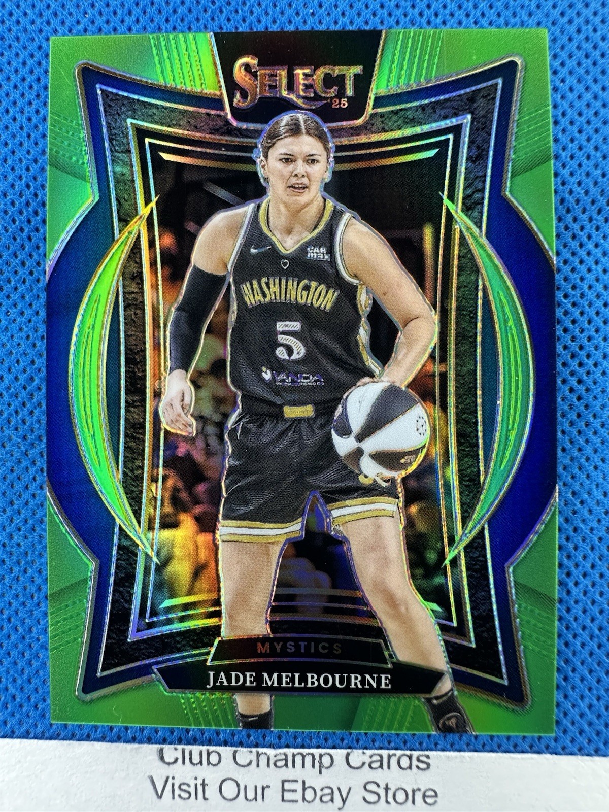 2025 Jade Melbourne 3 Panini Select WNBA Concourse Neon Green Prizm 49/75 Mystic