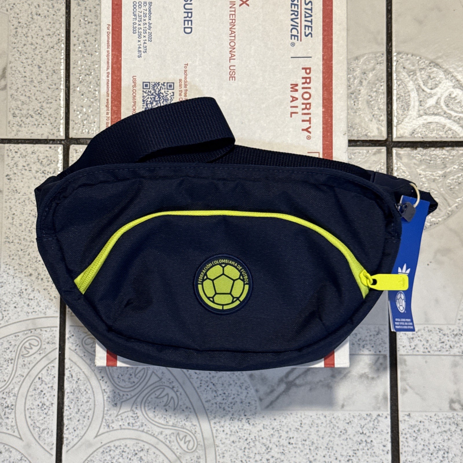 New Adidas Columbia National Team 2026 Fanny Pack Waist Bag Blue Yellow KD8511