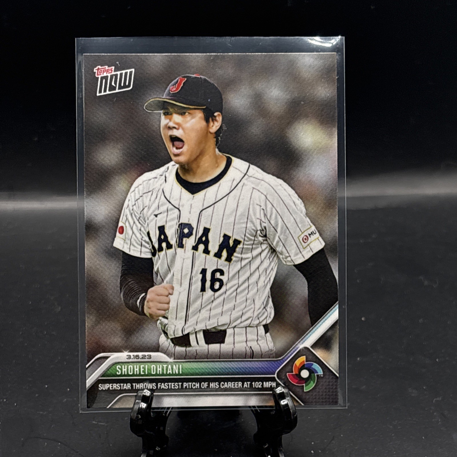 2023 Topps Now WBC Shohei Ohtani “Fastest Pitch Of His Career At 102 MPH” WBC-53