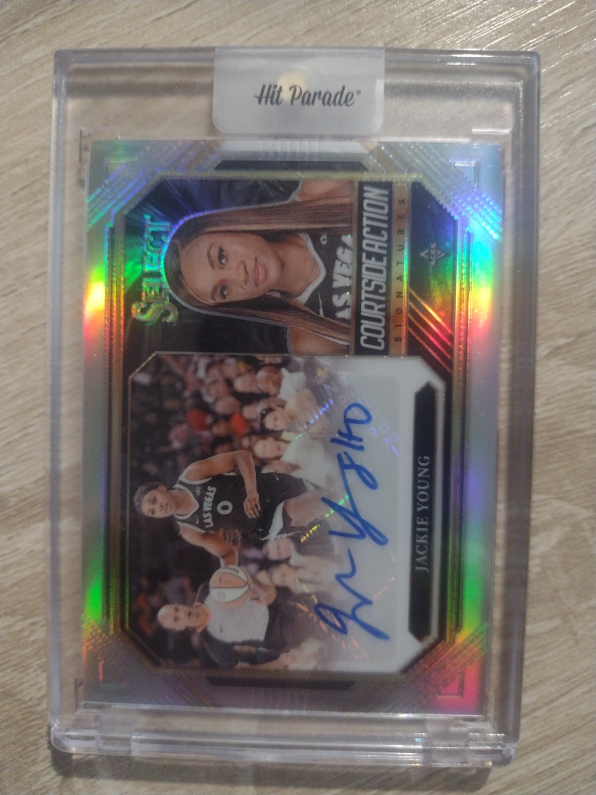 2024 Panini Select WNBA – Courtside Action Signatures Jackie Young #CSA-JY (AU)