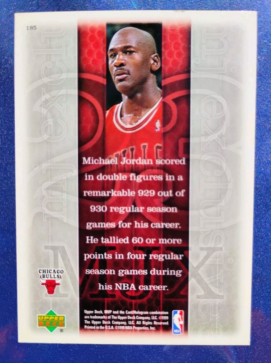 1999-00 Upper Deck MVP Michael Jordan MJ EXCLUSIVES Complete Set of 30 179-208.