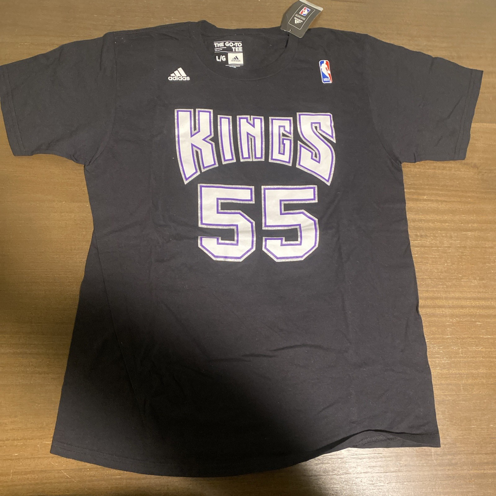 #55 Jason Williams Sacramento Kings basketball XXL Shirt White Black Purple XXL