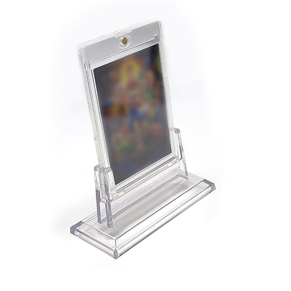 Acrylic Magnetic Card Stand Holder Base For Trading Cards Sports Baseball Cards