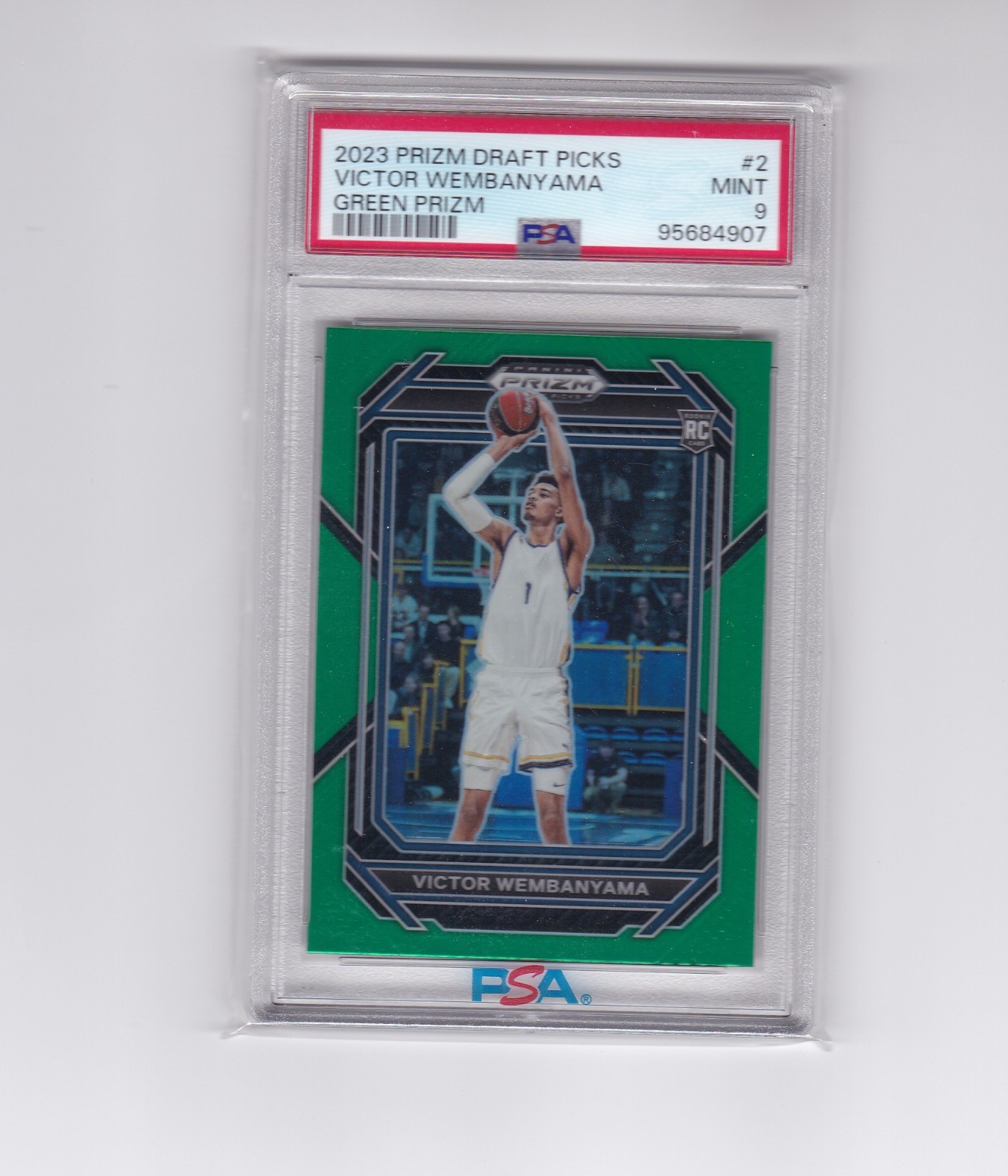 2023 Green prizm draft picks victor wembanyama psa 9 (RC)