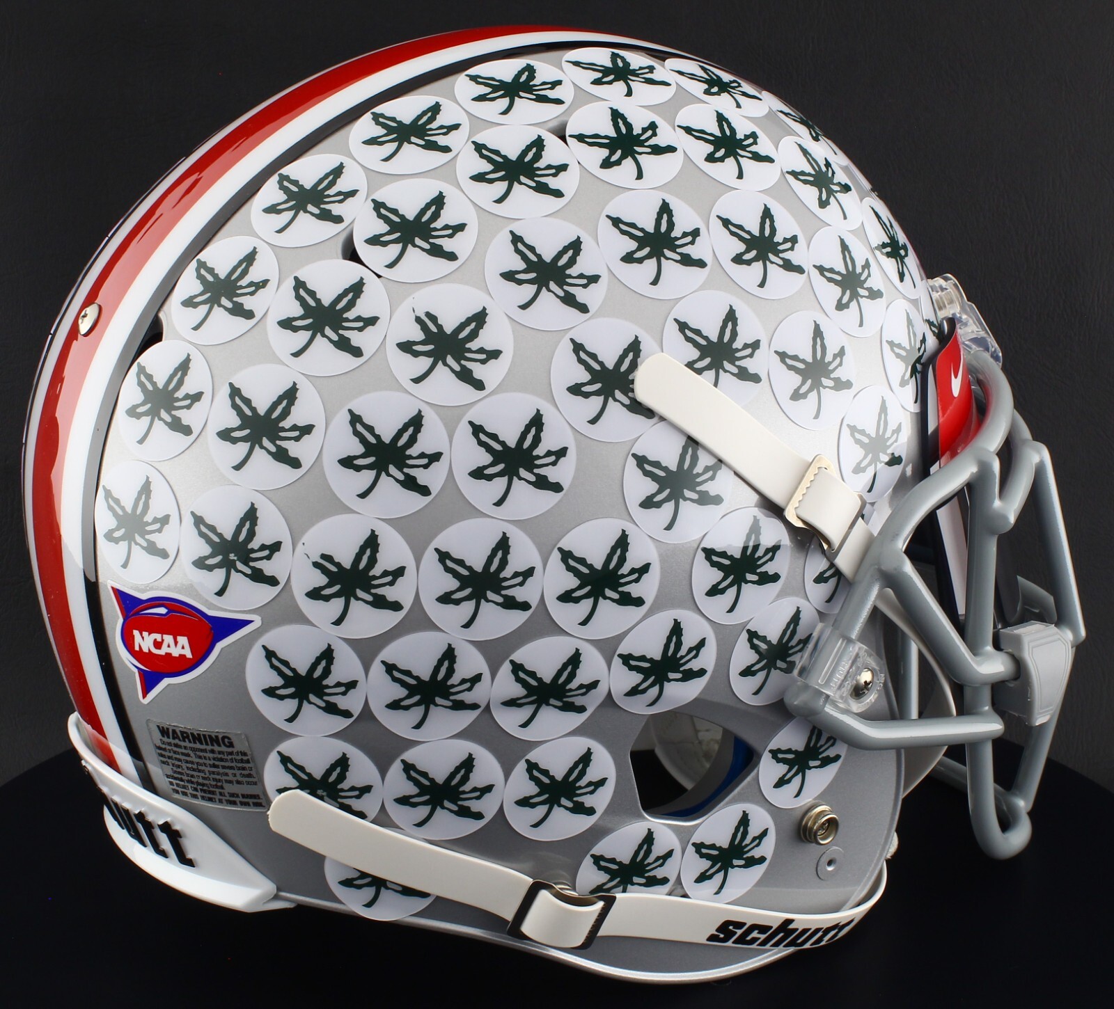 OHIO STATE BUCKEYES NCAA Full Size Replica Football Helmet with VISOR/EYE-SHIELD