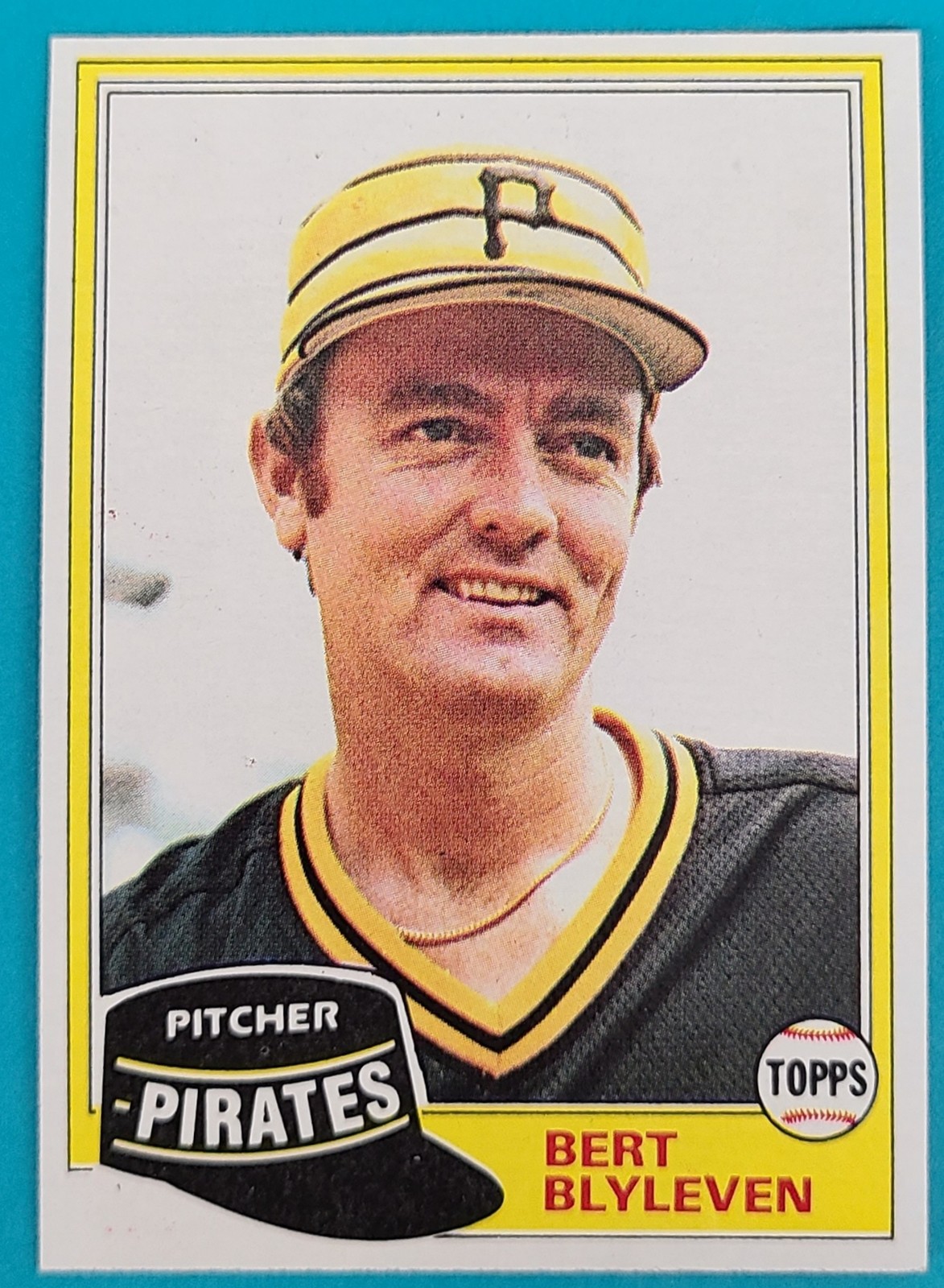 1981 Topps #554 Bert Blyleven Pittsburgh Pirates Baseball Card D2