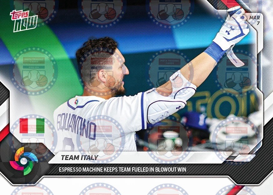 READY TO SHIP Team Italy – 2026 World Baseball Classic Topps NOW® – Card 13
