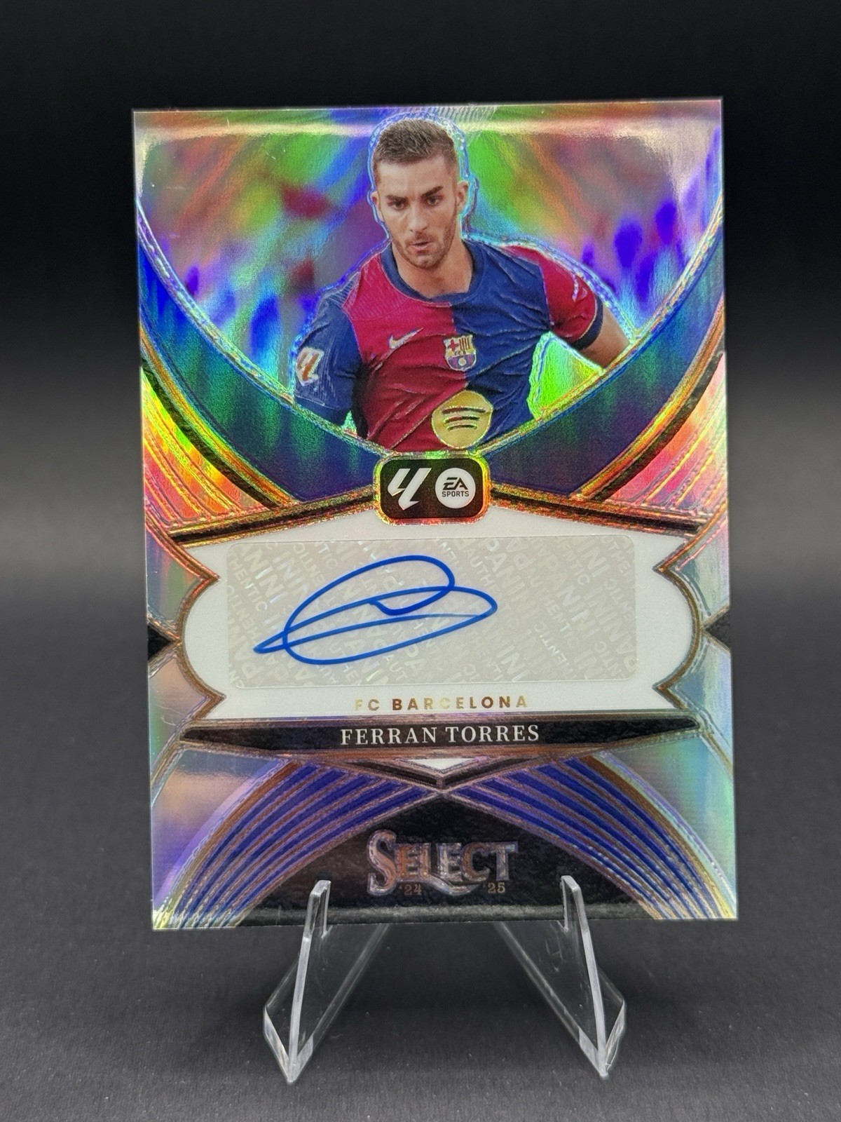 Panini 2024-25 Select La Liga Ferran Torres FC Barcelona Autograph Prizm SE-FT