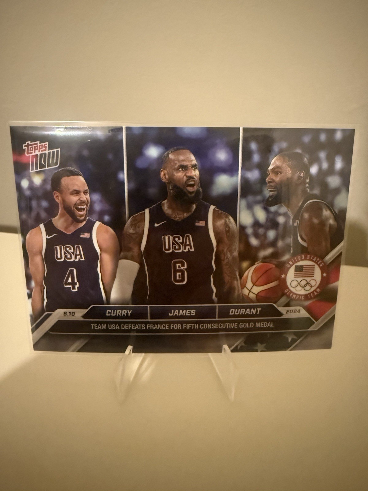 2024 Topps Now Olympic/Paralympic Games – LeBron James, Stephen Curry, Kevin…