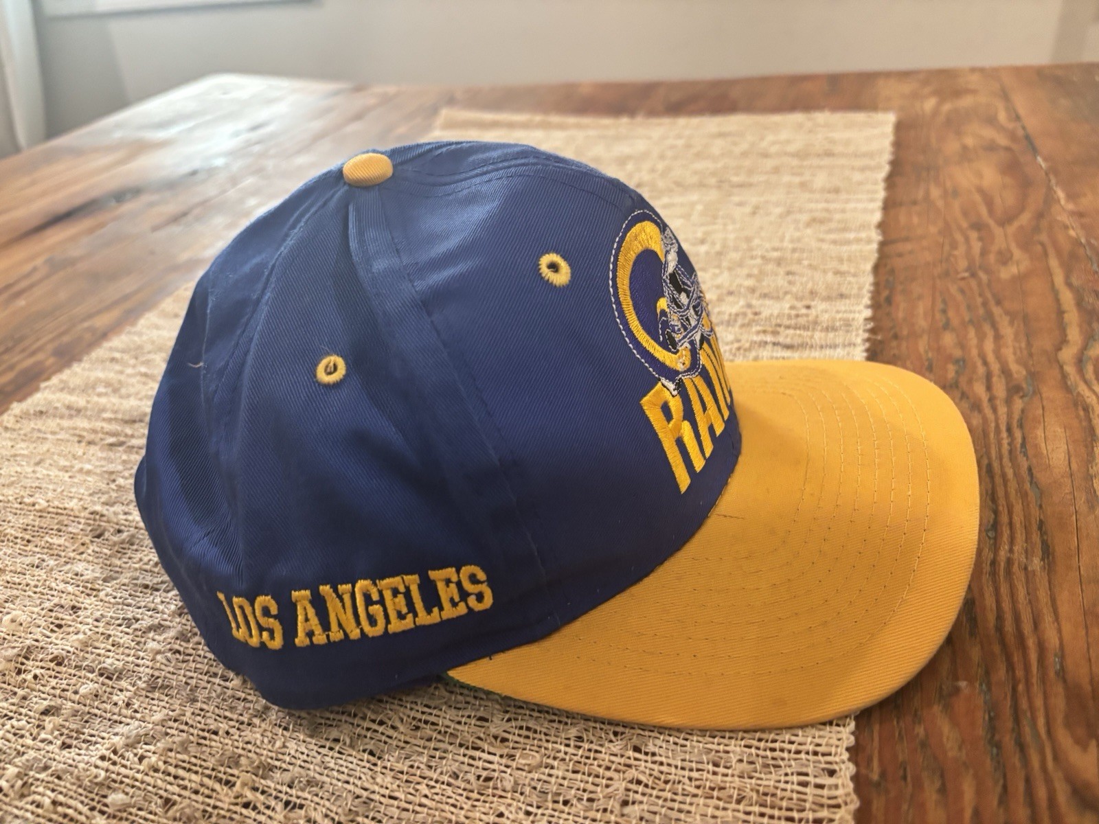 Los Angeles Rams NFL Snapback Cap Hat Blue/Yellow One Size- official NFL hat