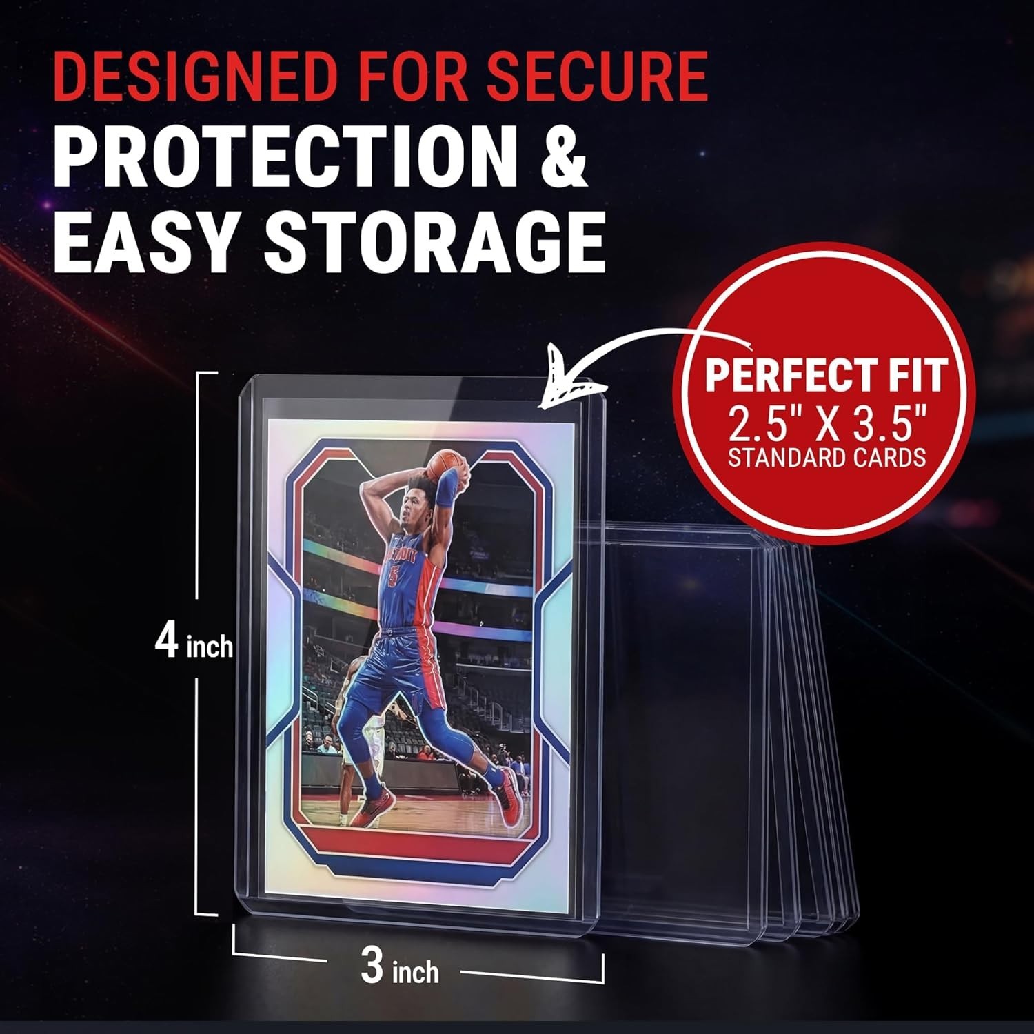 Ultra Clear Toploaders & Sleeves Bundle: 100ct for Standard Size Trading Cards