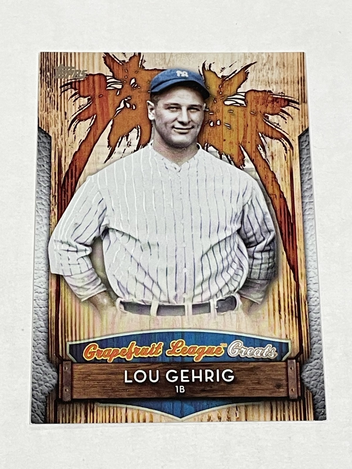 2019 Topps Baseball Grapefruit League Greats – Lou Gehrig – New York Yankees