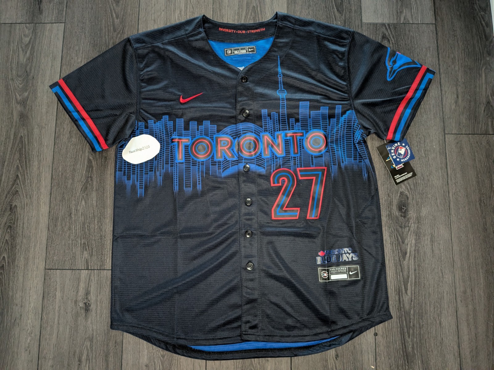 🚨 Vladimir Guerrero Jr #27 Toronto Blue Jays Connect City Jersey Men’s Large