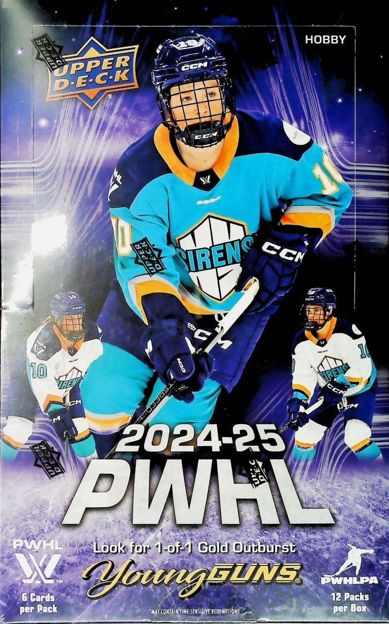 2024-25 PWHL UPPER DECK Hockey Factory Sealed Hobby Box 72 Cards