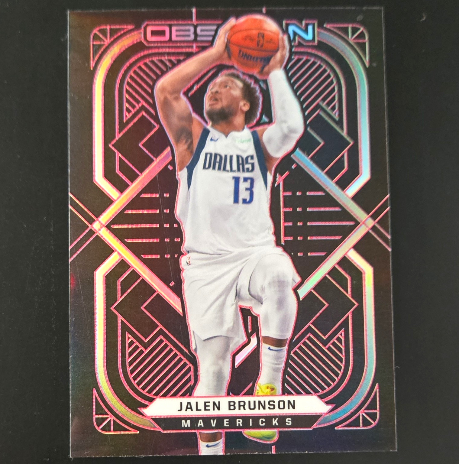 Panini 2020-21 Obsidian Jalen Brunson Electric Etch Red /5 Base Set #61