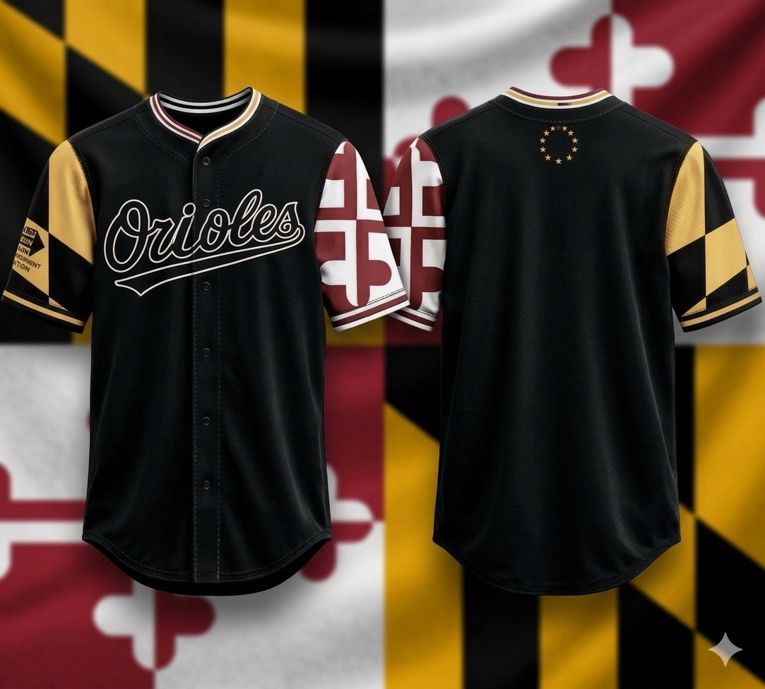 Baltimore Orioles 2026 Replica Jersey Maryland Flag XL 5/25/26 SGA New