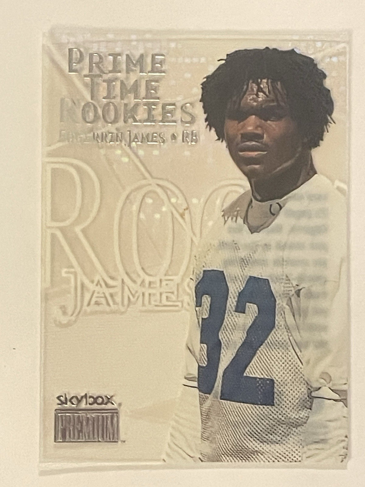 Edgerrin James 9 Rookie Card (RC) Lot – Various Sets, Insert + Base