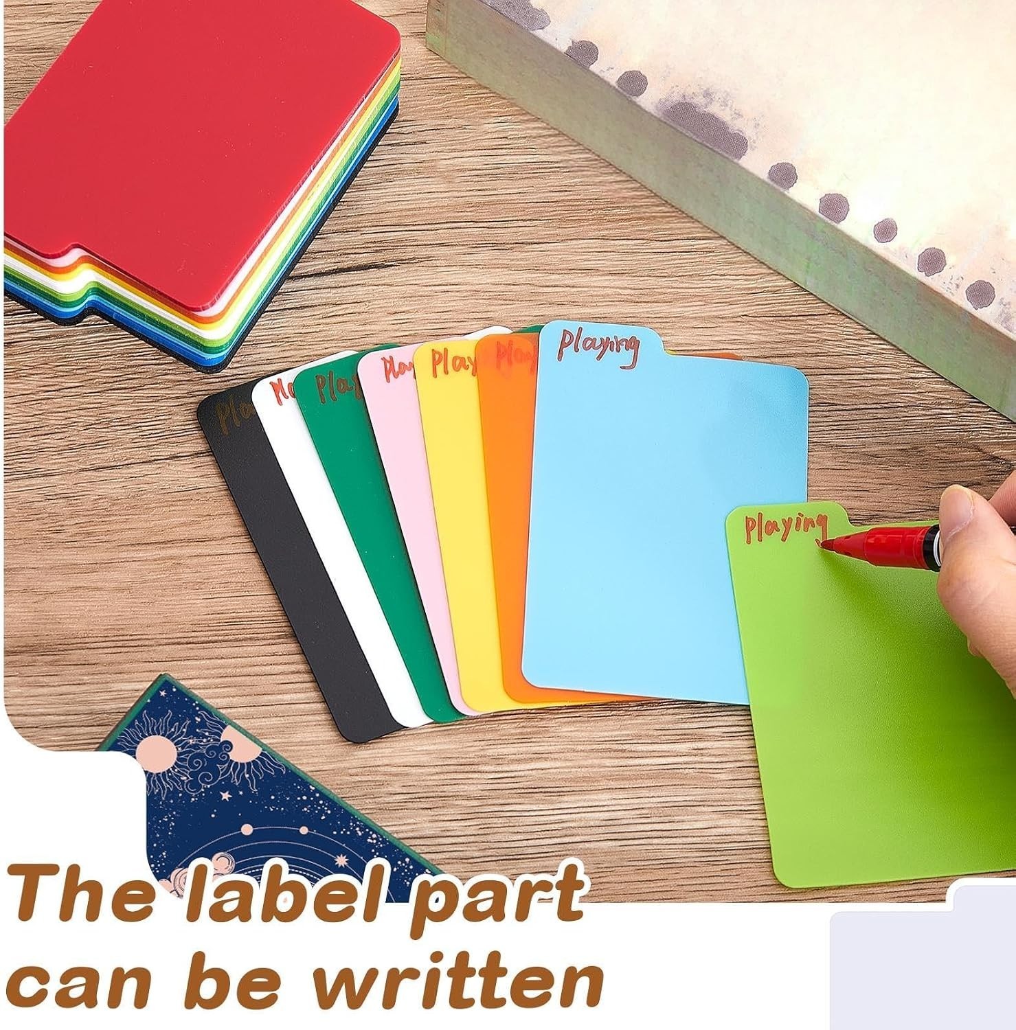 Versatile 50 Pcs Card Separators – Waterproof PP Organizers, 2.6 x 3.8 Inches