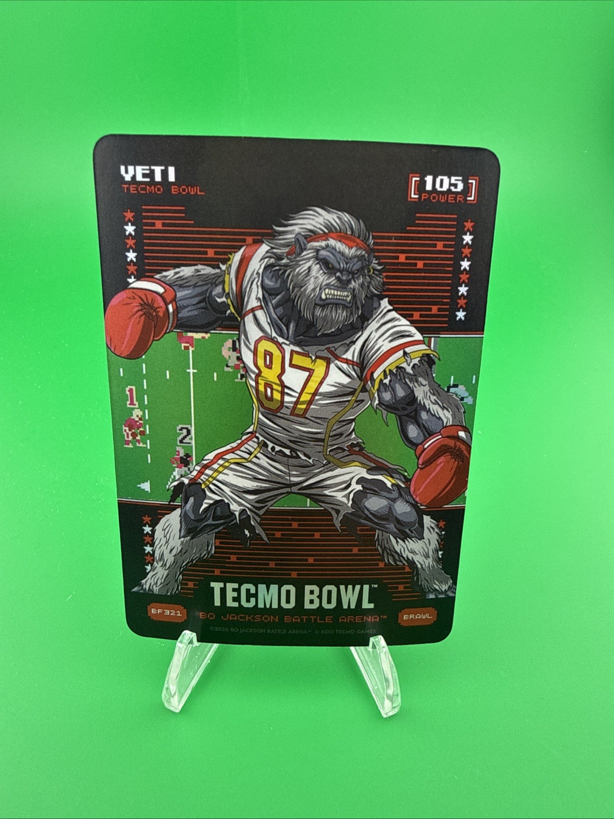 2026 Bo Jackson Tecmo Bowl YETI Travis Kelce BRAWL Battlefoil BF321 FOIL