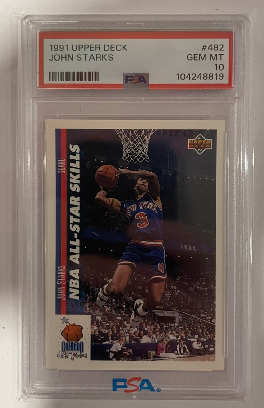 💎 PSA 10 Gem Mint POP 35 John Starks Rookie 1991 Upper Deck All-Star card 🏀