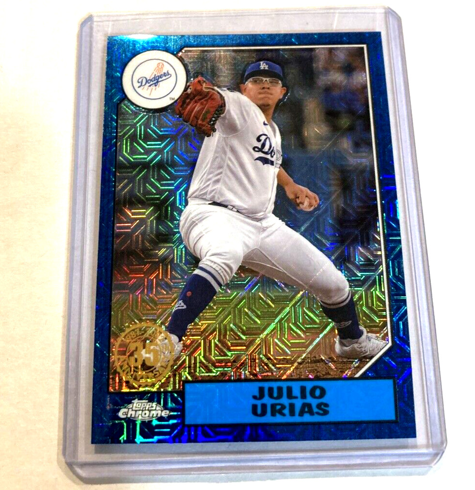 2022 Topps Silver Pack #T87C2-13- JULIO URIAS Blue Mojo Refractor SP #’d 21/150