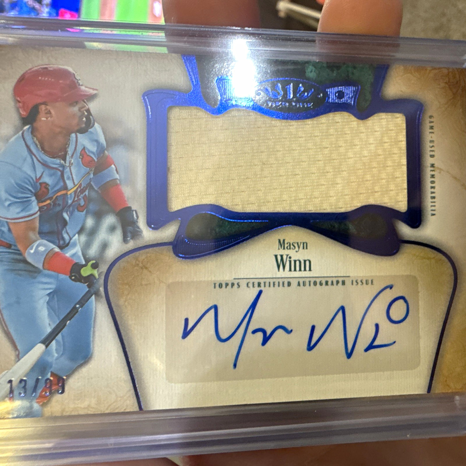 Topps 2026 Tier One Masyn Winn Cardinals Auto Jumbo Relic Autograph AIJR-MW