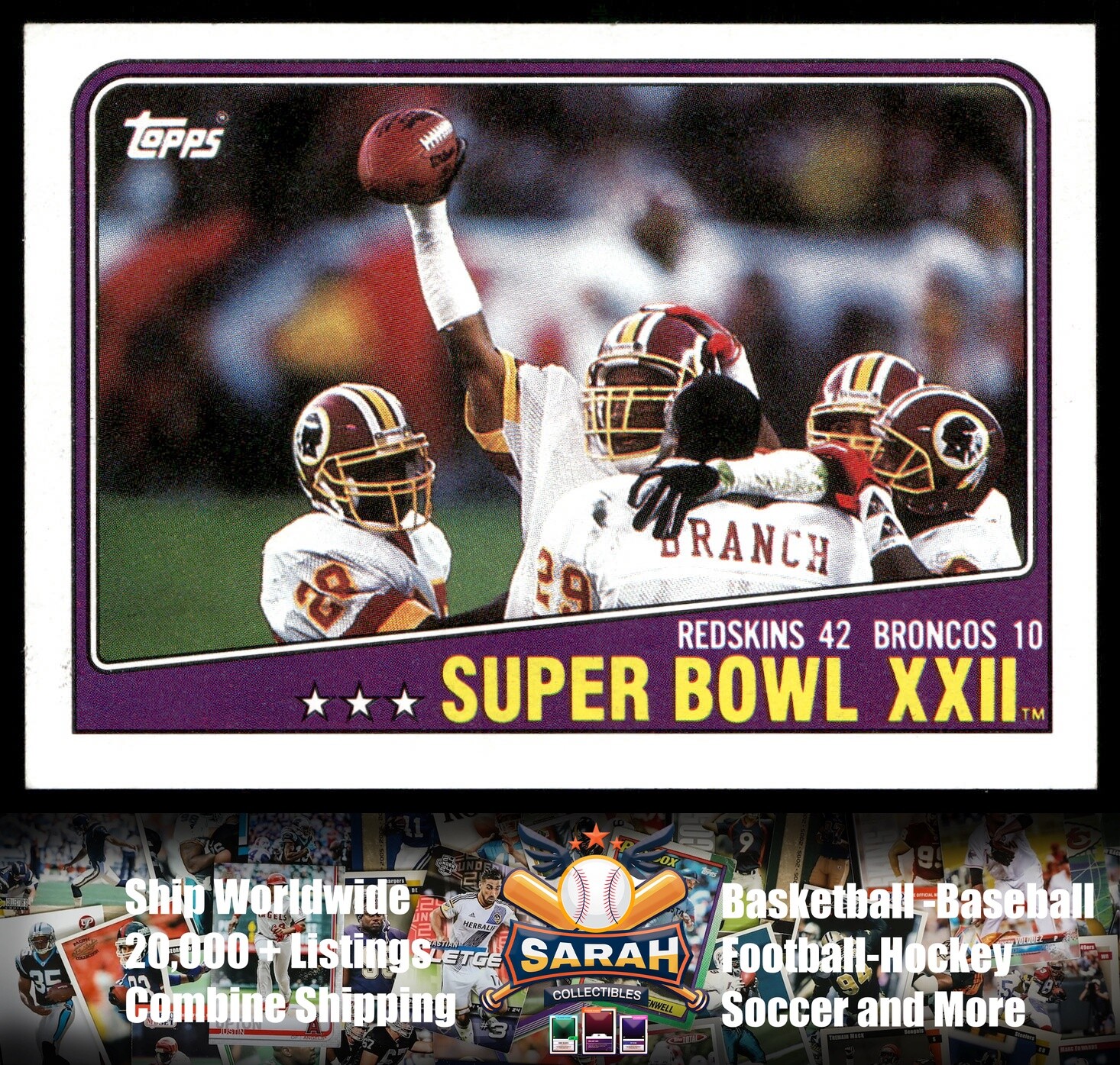 1988 Topps #1 Super Bowl XXII
