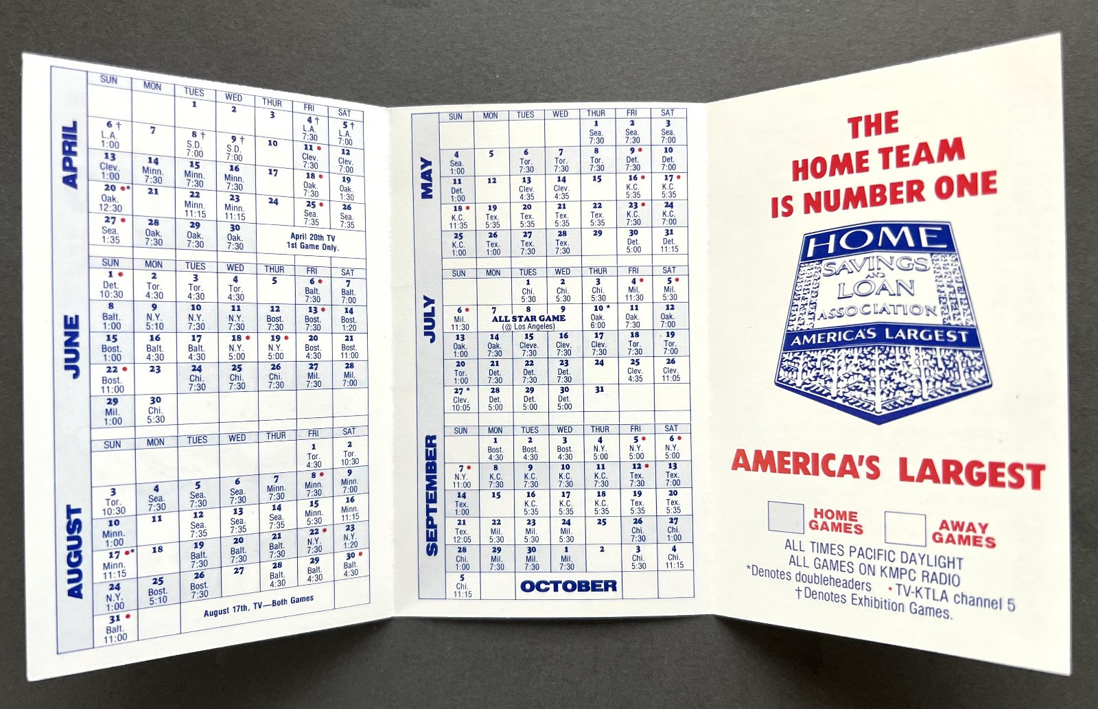 1980 California Angels Pocket Schedule: Hall of Famer Rod Carew Hits .331
