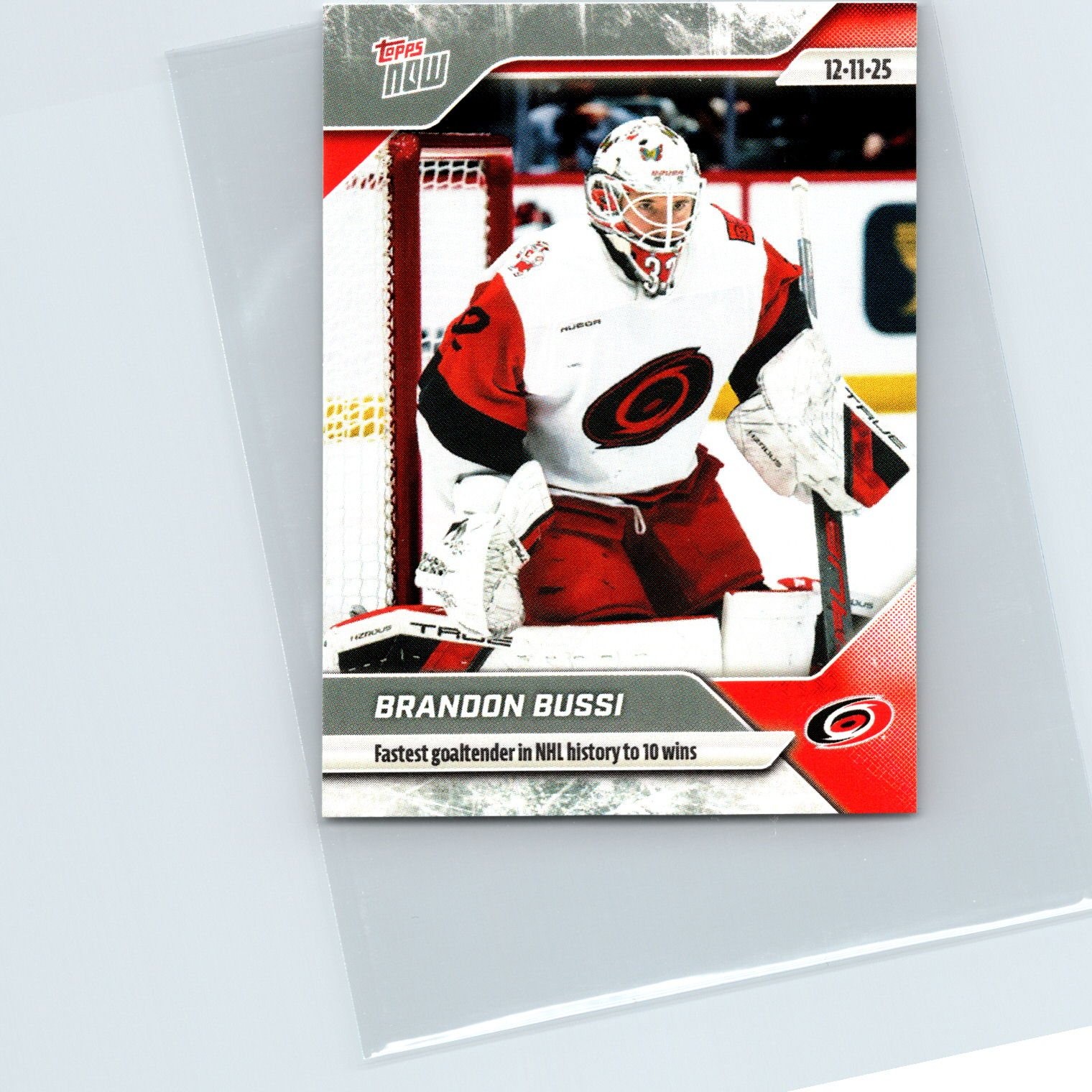 2025-26 Topps Now Brandon Bussi #59 Carolina Hurricanes