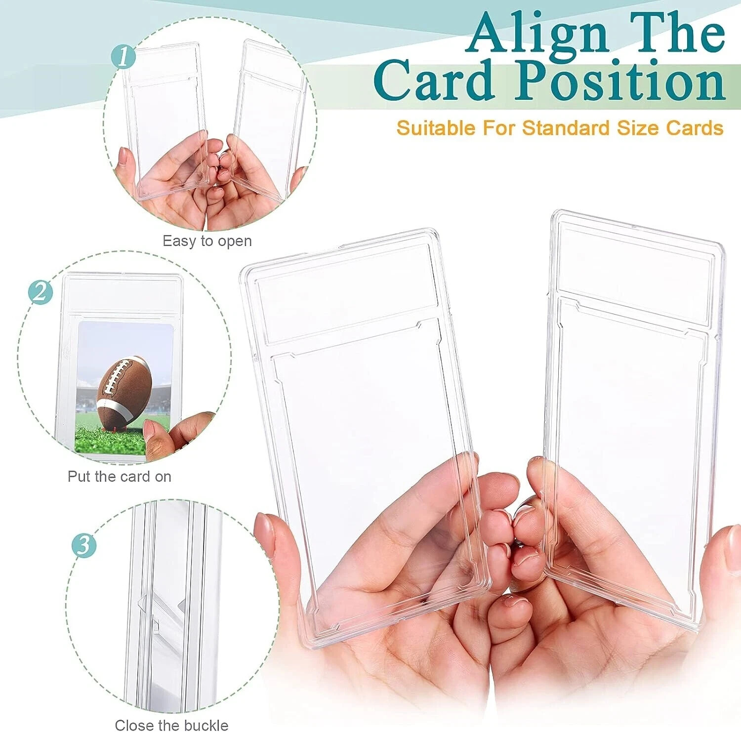 100 PCS Empty Graded Card Holder PSA Style Slab for Trading Sports Cards 35 pt
