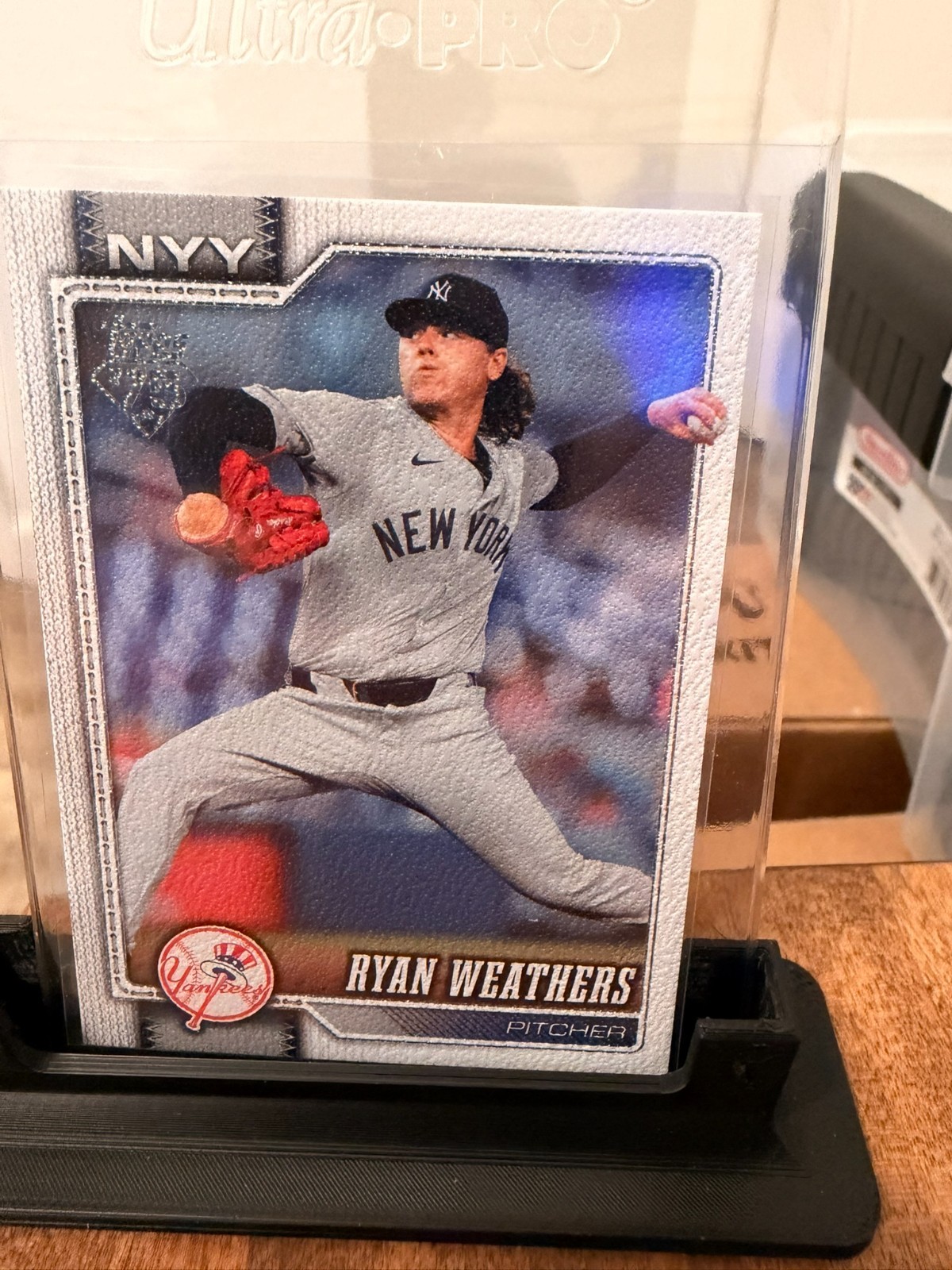 2026 Topps Series 2 #634 Ryan Weathers Canvas Parallel /50 Short Print – Yankees