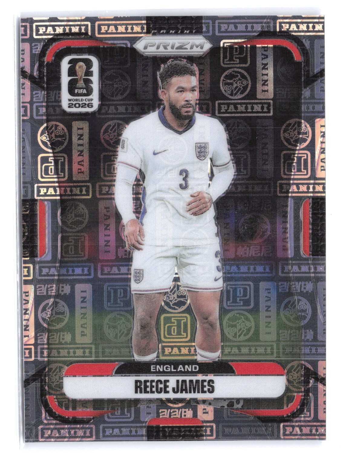2026 Panini Prizm World Cup Reece James #103 Panini Logo Prizm /61 England