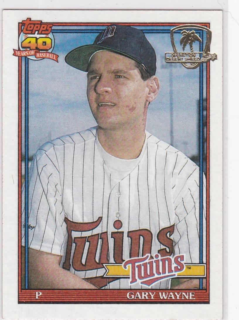1991 Topps Desert Shield #207 Gary Wayne – Minnesota Twins Free Shipping!