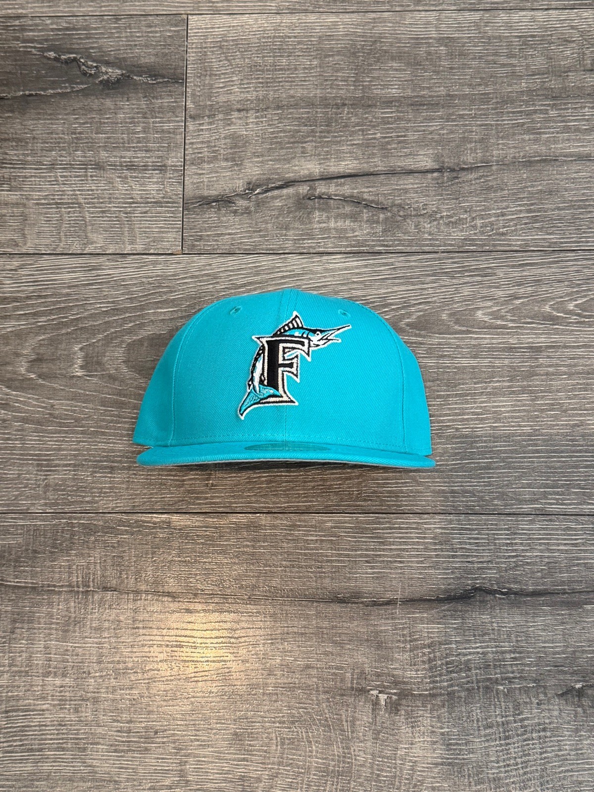 Florida Marlins MLB New Era Authentic Teal Fitted 59Fifty Baseball Hat New NWT