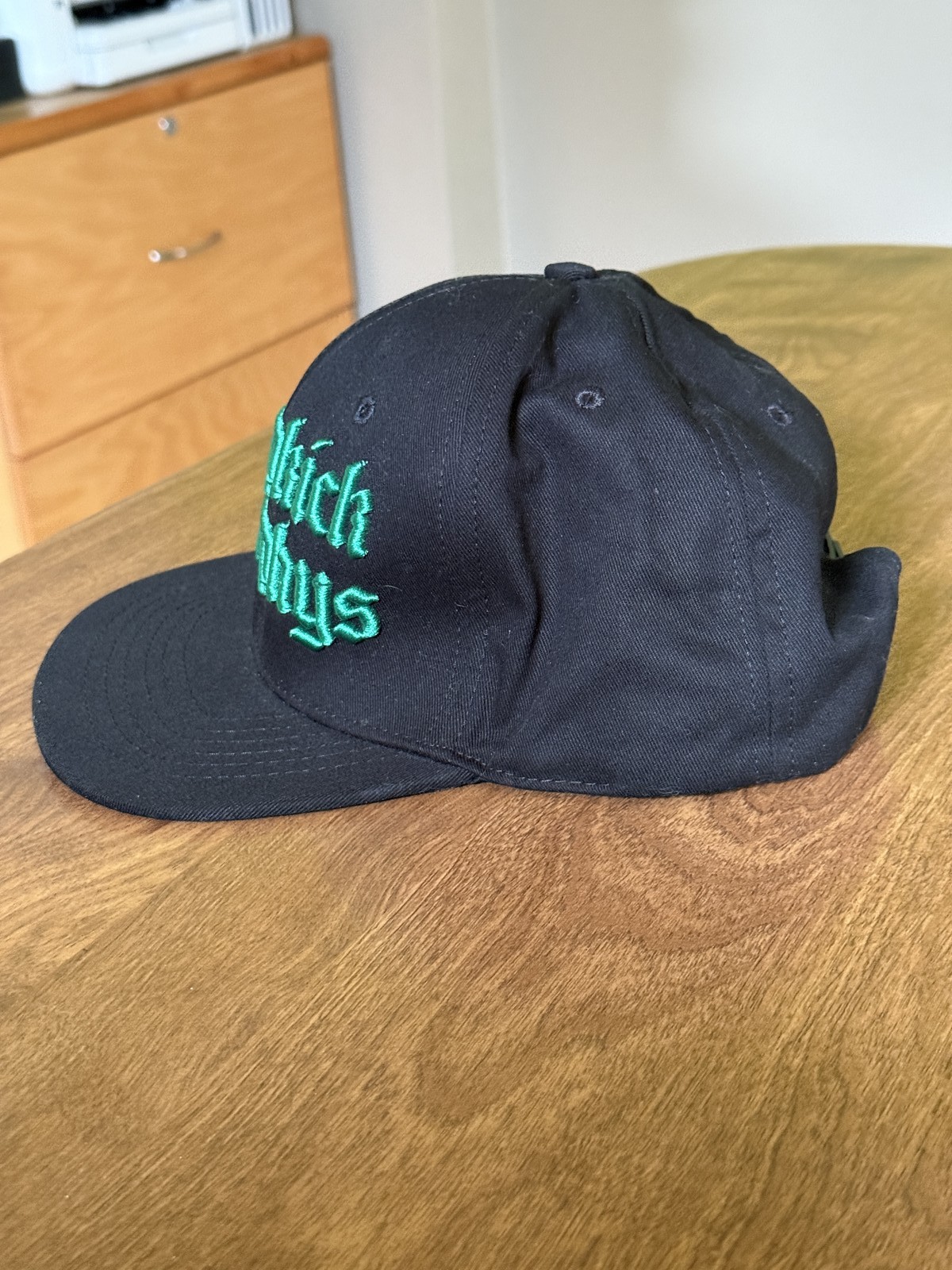 Dropkick Murphys Snapback Hat Black Green Embroidered Logo Cap Made in USA