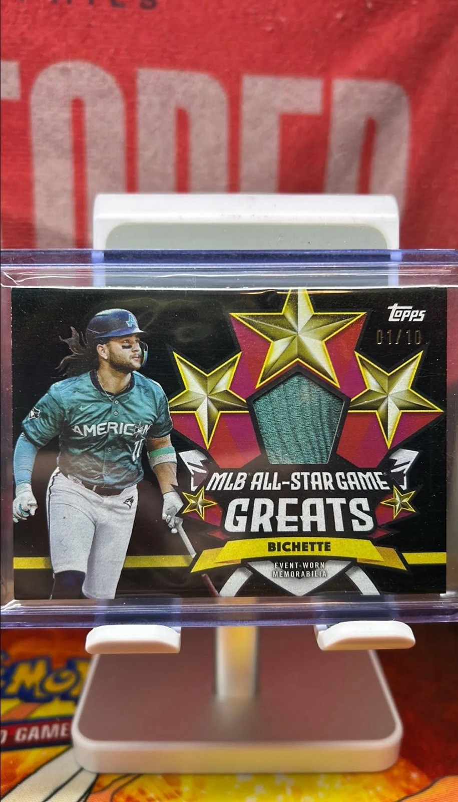 2025 Topps All Star Game Event Relic Bo Bichette ASGR-BB2 Black 1/10