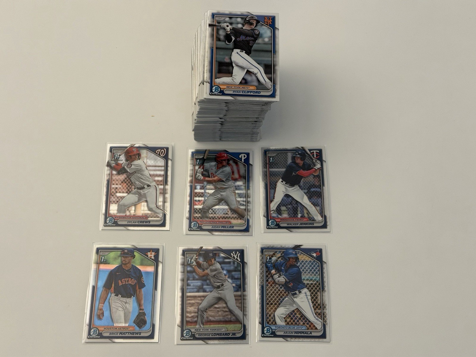 2024 Bowman Chrome Prospect BCP-1-BCP-150 Complete Set 1st Lombard Jenkins Crews
