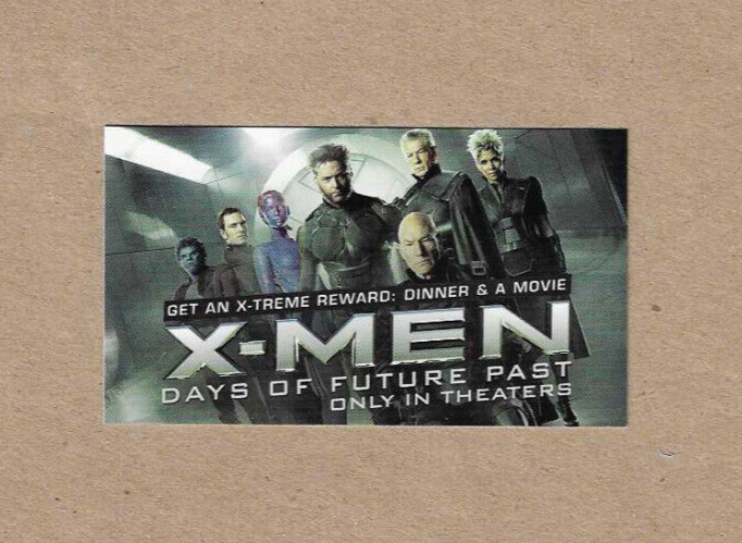 X-Men Days of Future Past 2014 Marvel promo / advertisement 2×3.5″