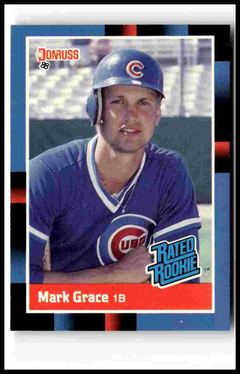 1988 Donruss #40 Mark Grace Rated Rookie Card RC