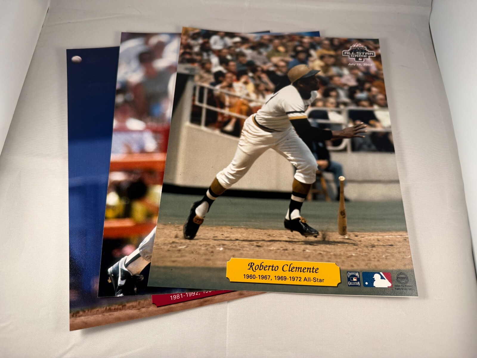 3 2003 MLB All Star Game 8×10 Photos Clemente, Mattingly, Smith in Event Folder