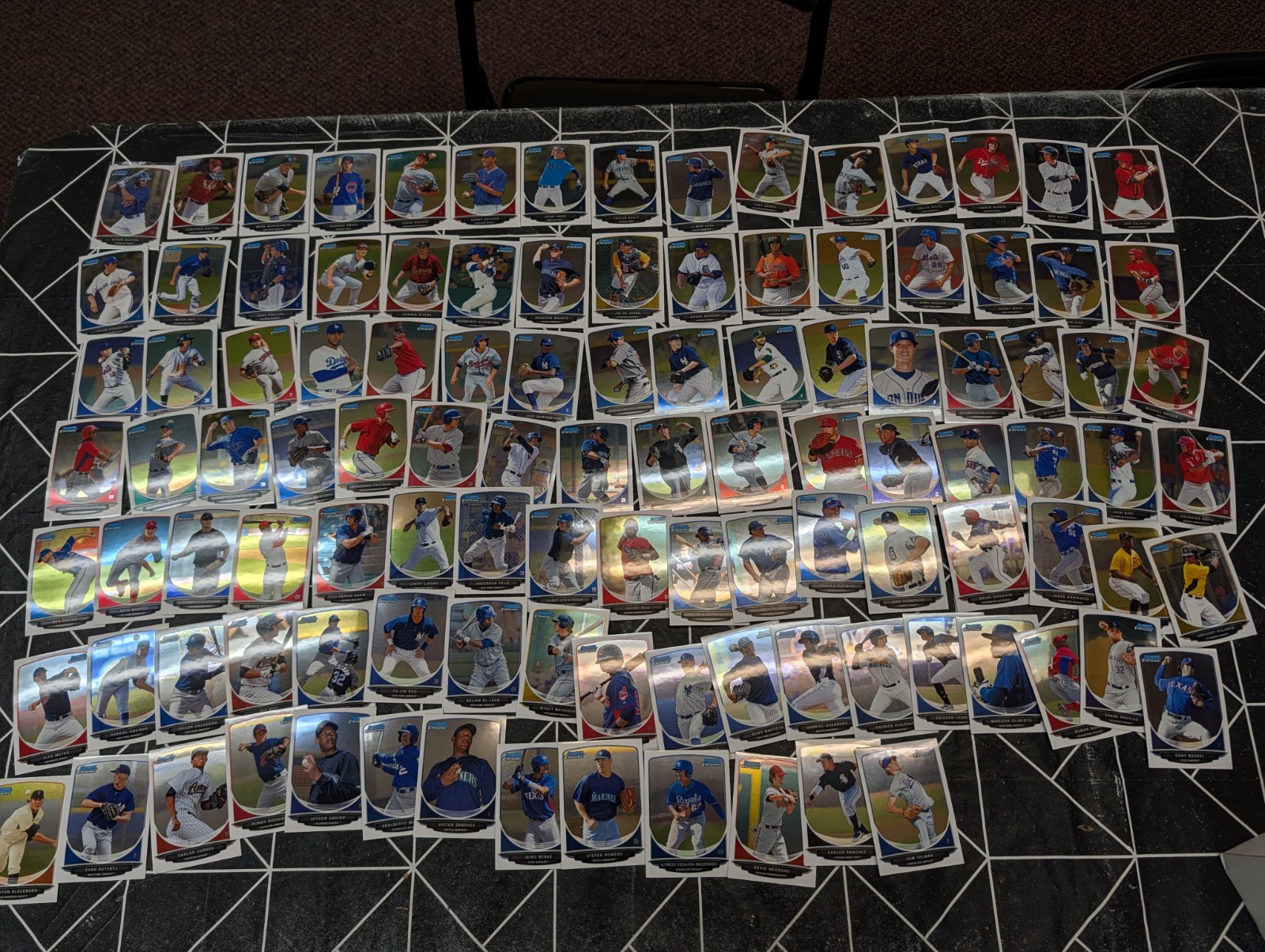 2013 Bowman Chrome Prospects Complete Set #1-110 Buxton Carlos Correa Rcs
