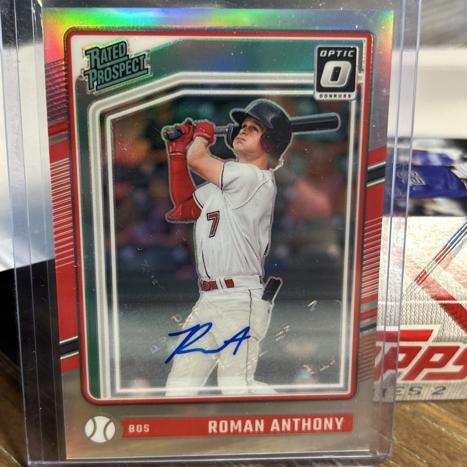 Panini Donruss Optic 2024 Rated Prospect Roman Anthony Auto #122 Red Sox