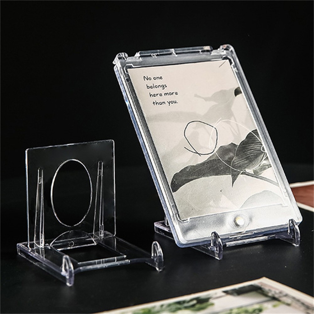 5-20x Mini Clear Adjustable Acrylic Easel Display Stand Holder For Trading Card