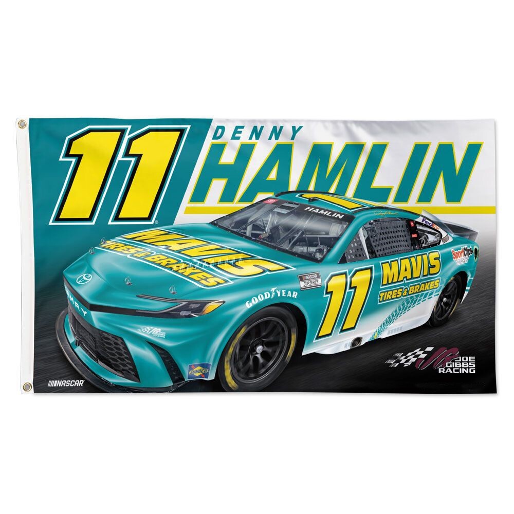 Denny Hamlin #11 Nascar Car Racing 3×5 FT Flag Wall Decore Banner