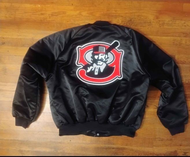 Mudville Nine Satin Jacket Chalkline 2xxl Milb 2001 Vintage Stockton Ports 209