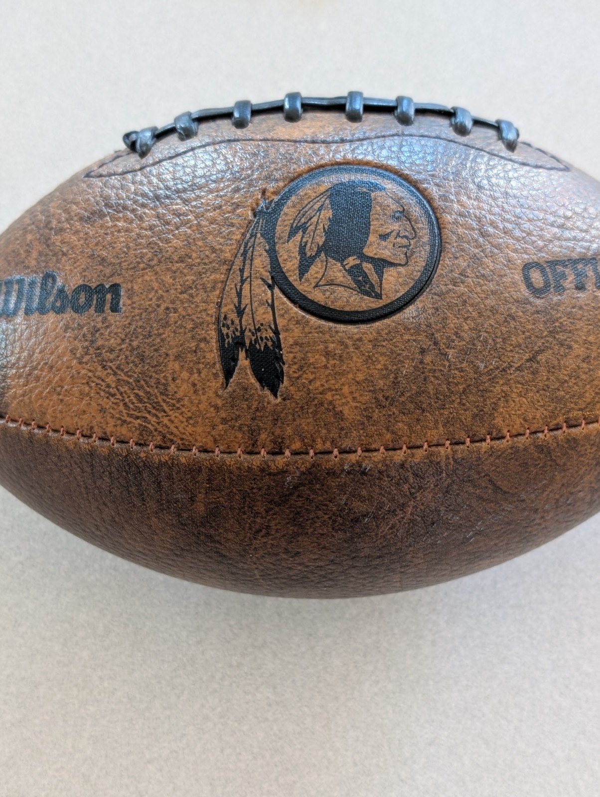 Washington Redskins Wilson Official Junior Size Leather Football WTF1529